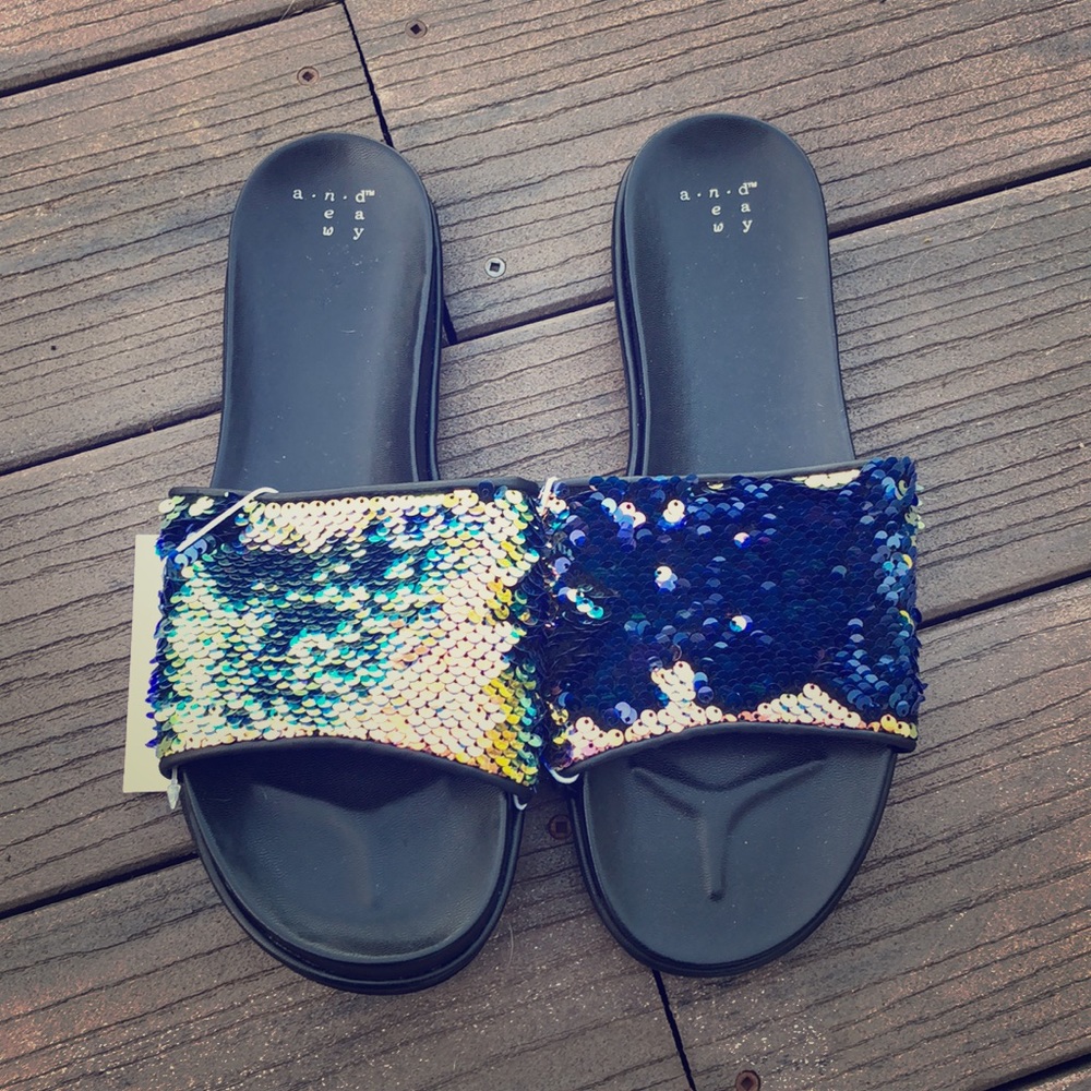 Sequin Sandals